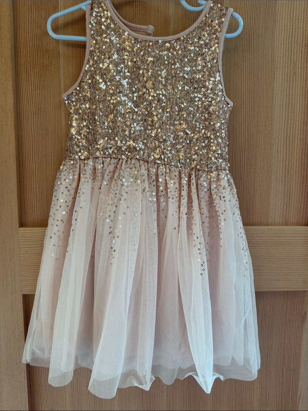 Girls formal glitter dress